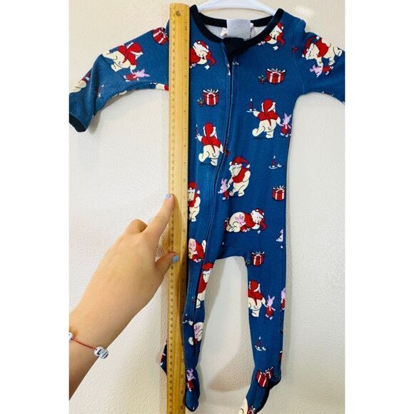 Munki Munki Disney Slumber Collection Winnie the Pooh Holiday Pajama Sleeper - Picture 5 of 7